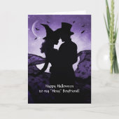 Boyfriend Halloween Hexe und Warlock Karte (Vorderseite)