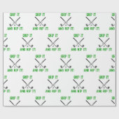 Boyfriend Husband Weihnachten Geburtstag Golf Geschenkpapier (Flach)