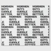 Boyfriend Husband Weihnachten Geburtstag Mormon Ty Geschenkpapier (Flach)