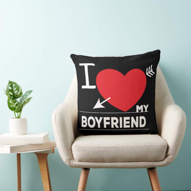 Boyfriend I Liebe Mein Freund Kissen (Stuhl )