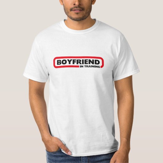 Boyfriend In Training - Funny Valentines Geschenk T-Shirt (Vorderseite)
