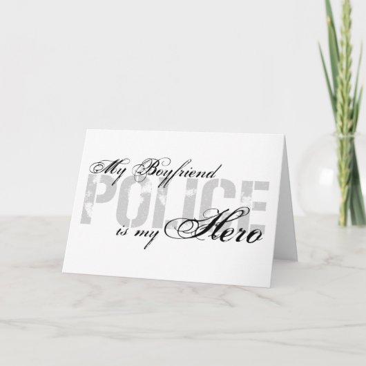 Boyfriend is my hero - POLICE Karte (Vorderseite)