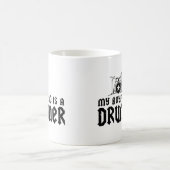 Boyfriend ist ein Drummer Kaffeetasse (Mittel)