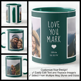 Boyfriend Liebe You Fotos Moderne Green C21 & Whit Tasse
