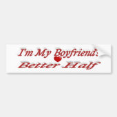 Boyfriend lustiger roter Text Autoaufkleber (Vorne)