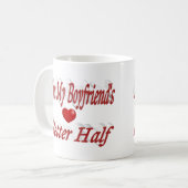 Boyfriend lustiger roter Text Kaffeetasse (Vorderseite Links)