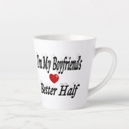 Boyfriend lustiger schwarzer Text Milchtasse