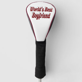 Boyfriend mit burgundy-Skript Golf Headcover