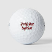 Boyfriend mit burgundy-Skript Golfball (Vorderseite)