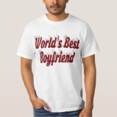 Boyfriend mit burgundy-Skript T-Shirt (Vorderseite)
