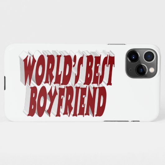 Boyfriend mit burgundy Text iPhone Gehäuse iPhone Hülle (Rückseite (Horizontal))