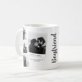 Boyfriend Photo Collage Mug Kaffeetasse (Vorderseite Links)