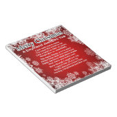 Boyfriend Poem - Weihnachtsdesign Notizblock (angewinkelt)