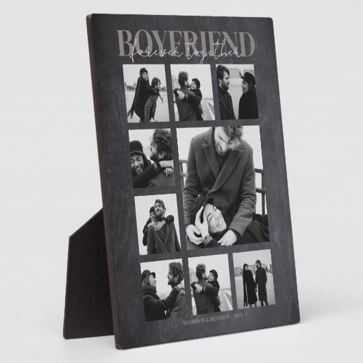 Boyfriend Together Forever Foto Collage Plaque Fotoplatte (Seite)