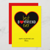 Boyfriend Valentine's Day Feiertagskarte (Vorne/Hinten)