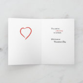Boyfriend Valentine's Day Heart Feiertagskarte (Innenseite)