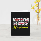 Boyfriend Verlobte Husband - Groom oder Braut Karte (Gelbe Blume)