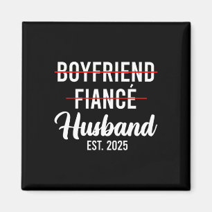 Boyfriend Verlobte Husband Wedding Verheiratet Gro Magnet