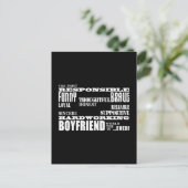 Boyfriends Best & Bestste Freundin : Qualität Postkarte (Stehend Vorderseite)