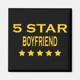 Boyfriends Birthdays Valentines 5 Star Boyfriend Magnet
