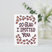 Boyfriend's Day Post Card Postkarte (Stehend Vorderseite)