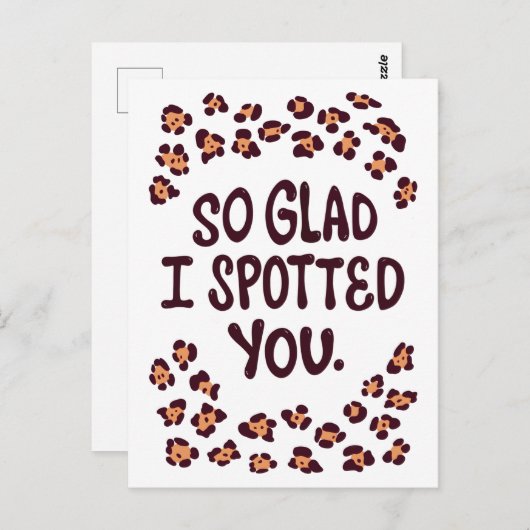 Boyfriend's Day Post Card Postkarte (Vorne/Hinten)