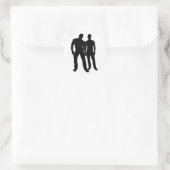 Boyfriends Runder Aufkleber (Tasche)