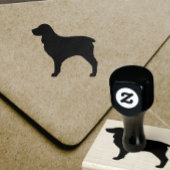 Boykin Spanel Hunde Silhouette Gummistempel