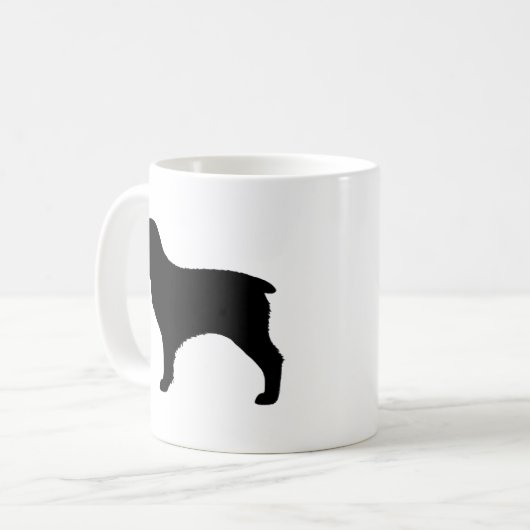 Boykin Spanel Hunde Silhouetten Kaffeetasse (Vorderseite Links)