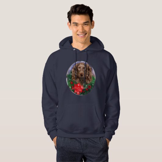 Boykin Spanel Weihnachtsgeschenke Hoodie (Vorne ganz)