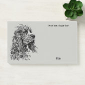 Boykin Spaniel Abstrakt Art Dog Name Post-it Klebezettel (Büro)