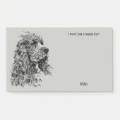 Boykin Spaniel Abstrakt Art Dog Name Post-it Klebezettel (Vorderseite)