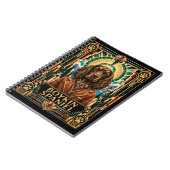 Boykin Spaniel, Art Deco Hund Notizblock (Linke Seite)