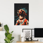 Boykin Spaniel Astronaut Poster, Boykin Spaniel Poster (Heimbüro)