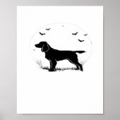 Boykin Spaniel Dog - Halloween Moon Silhouette Cla Poster (Vorne)