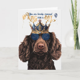 Boykin Spaniel Dog King für Day Funny Birthday Karte