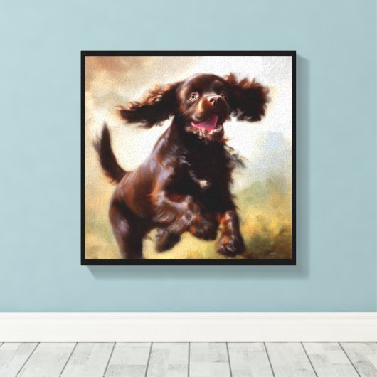 Boykin Spaniel Dog Leinwanddruck (Insitu (Holzboden))