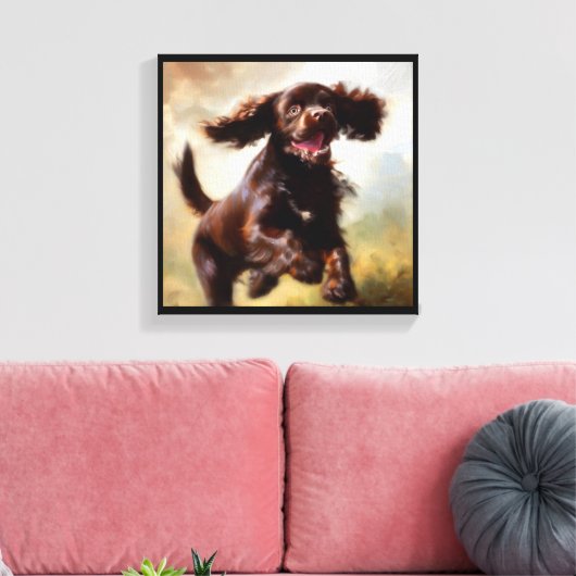 Boykin Spaniel Dog Leinwanddruck (Insitu (Wohnzimmer))