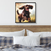 Boykin Spaniel Dog Leinwanddruck (Insitu (Schlafzimmer))