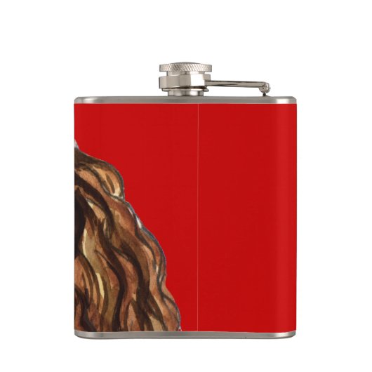 Boykin Spaniel Farbblock Flachmann (Rückseite)