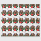 Boykin Spaniel Frohe Weihnachten Geschenkpapier (Flach)