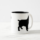 Boykin Spaniel-Gang Zweifarbige Tasse (VorderseiteRechts)