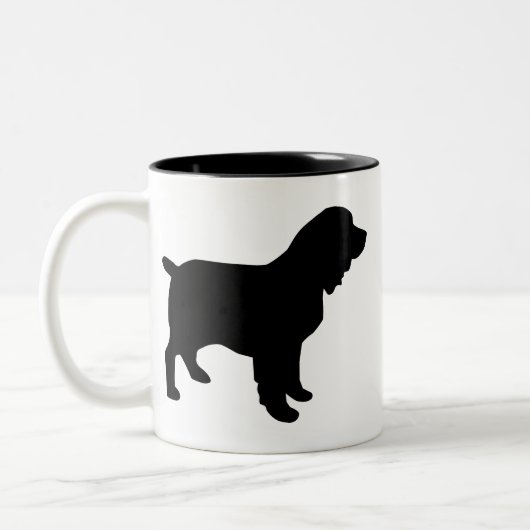Boykin Spaniel-Gang Zweifarbige Tasse (Links)