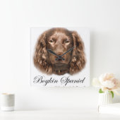 Boykin-Spaniel-Geschenke Quadratische Wanduhr (Zuhause)