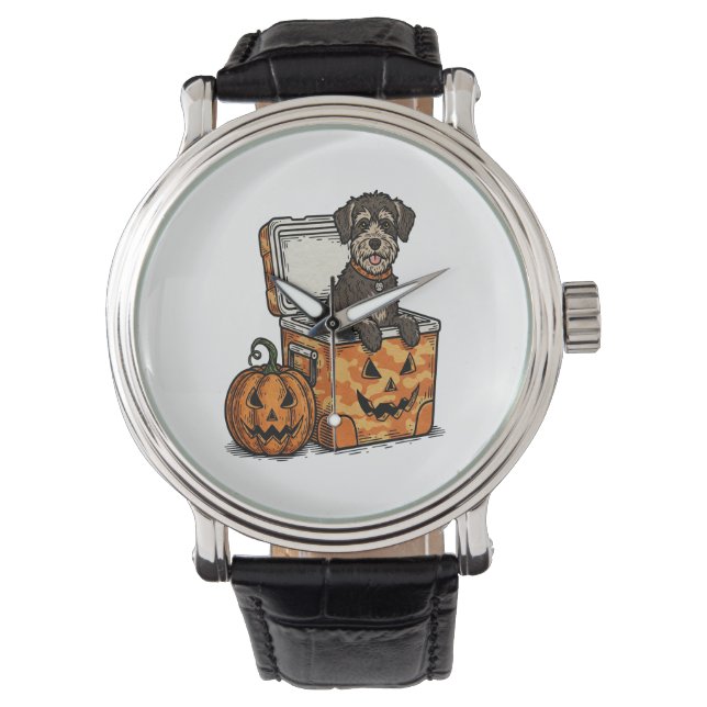 Boykin Spaniel Halloween Armbanduhr (Vorderseite)