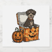 Boykin Spaniel Halloween Schaumweinetikett (Einzelnes Label)