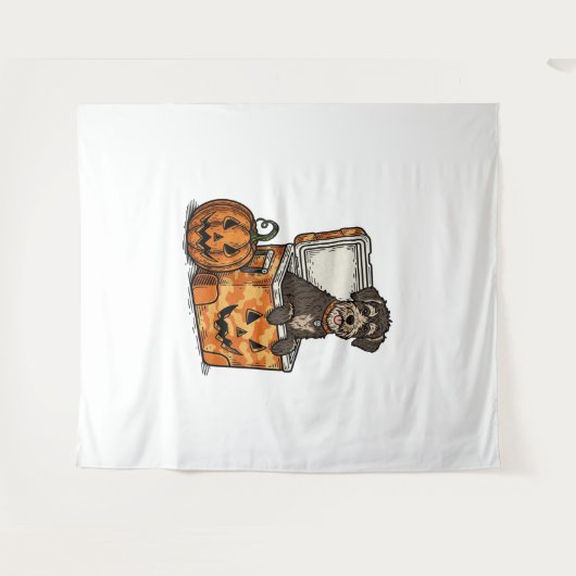 Boykin Spaniel Halloween Wandteppich (Vorderseite (Horizontal))