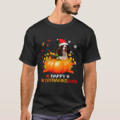 Boykin Spaniel Happy Hallothanksmas Halloween Chri T-Shirt (Vorderseite)