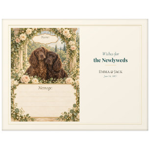 Boykin Spaniel Hochzeitsgästebuch Wünsche Postkarte