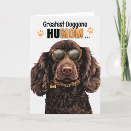 Boykin Spaniel Hund Bester HuMOM Muttertag Feiertagskarte